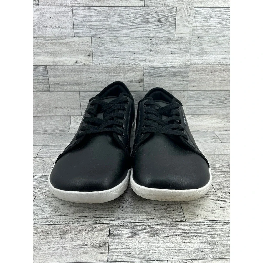 HobiBear Black Leather Lace Up Casual Sneakers Shoes Men Size‎ EU 47 US 13